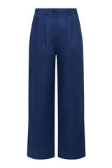 Immaculate Vegan - KOMODO LION navy linen trousers