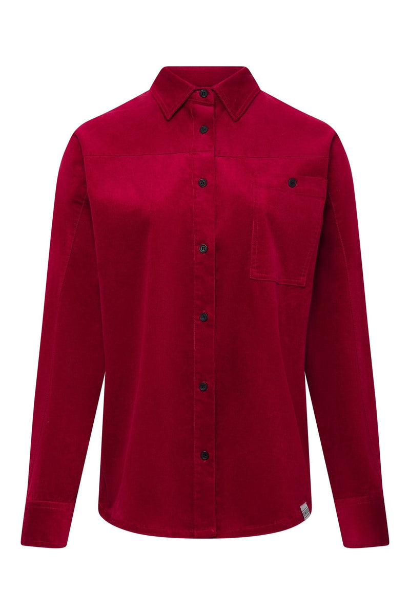 KOMODO MIDNIGHT - Organic Cotton Needle Cord Shirt Cherry