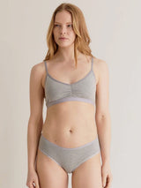 Immaculate Vegan - KOMODO Paloma Women's Organic Cotton Lace Briefs | Grey