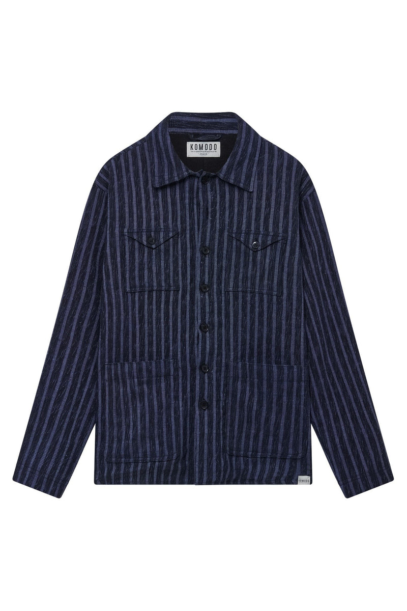 KOMODO PIET Handwoven Jacket - Blue