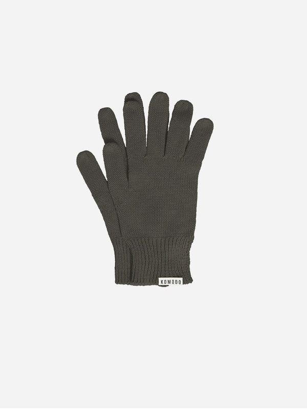 KOMODO City Organic Cotton Gloves | Grey S