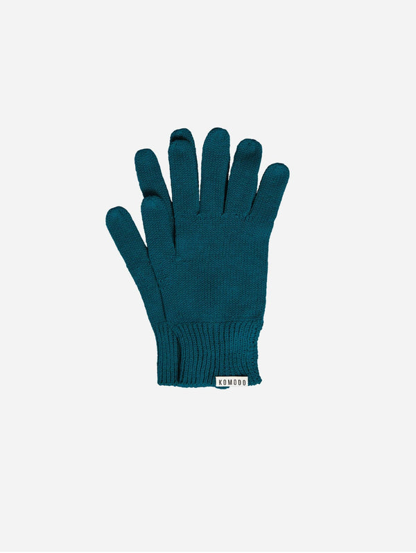 KOMODO City Organic Cotton Gloves | Teal S