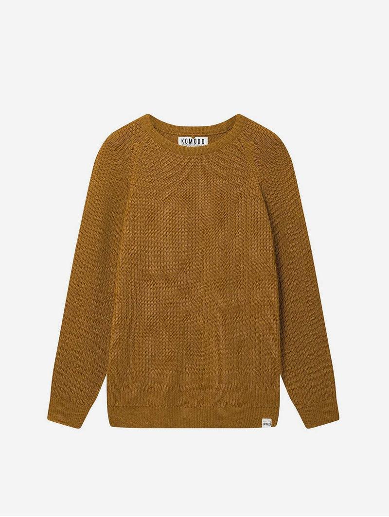 KOMODO Fog Unisex Organic Cotton Jumper | Orange S