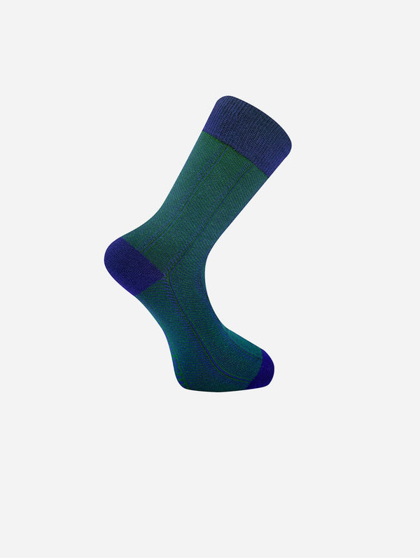 KOMODO Herringbone Unisex Organic Cotton Socks | Green S