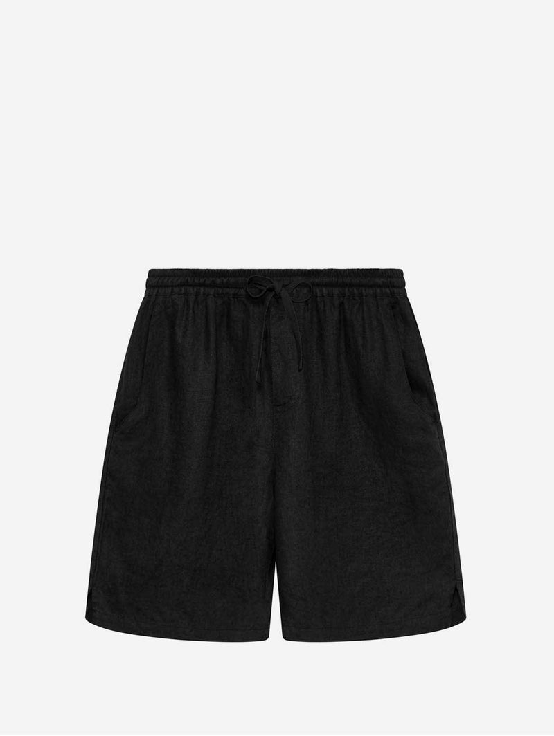 KOMODO JERRY - Linen Shorts Black S