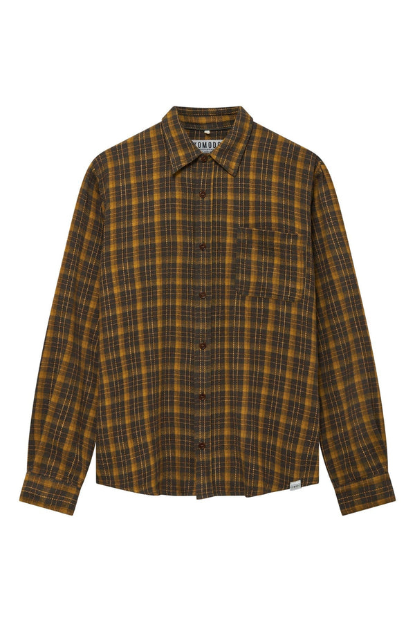KOMODO SANTI - Organic Cotton Flannel Shirt Ivy