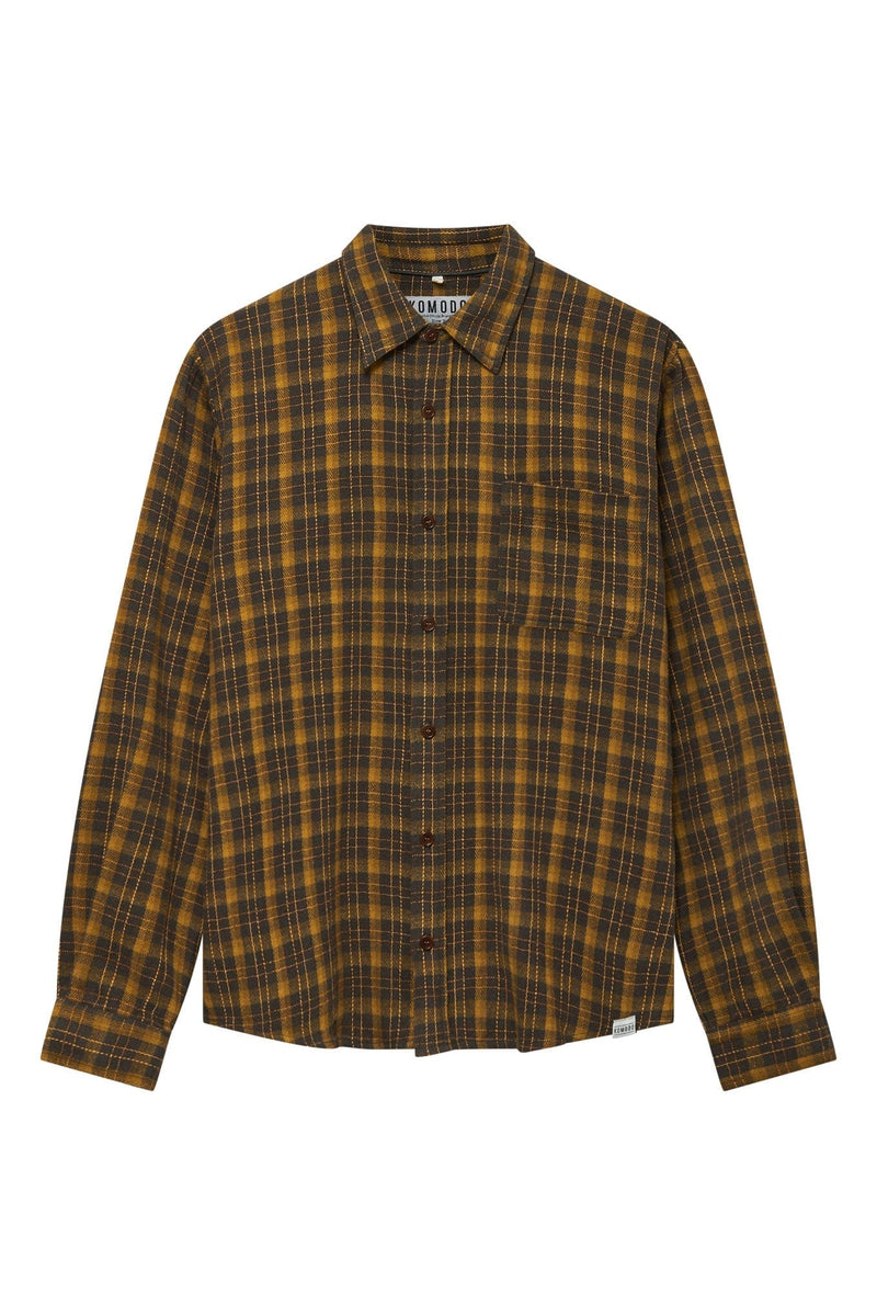 KOMODO SANTI - Organic Cotton Flannel Shirt Ivy