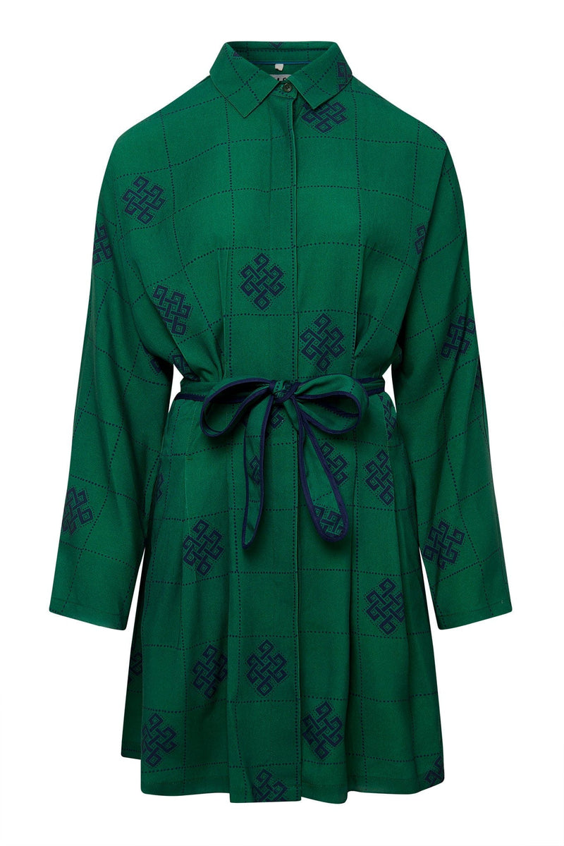 KOMODO SEBA DRESS ETERNAL KNOT - Green