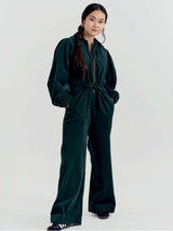 Immaculate Vegan - KOMODO Amrita Womens' Organic Cotton Jumpsuit | Dark Marine SIZE 1 / UK 8 / EUR 36