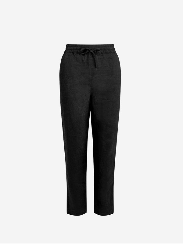KOMODO RAMA black linen trousers SIZE 1 / UK 8 / EUR 36