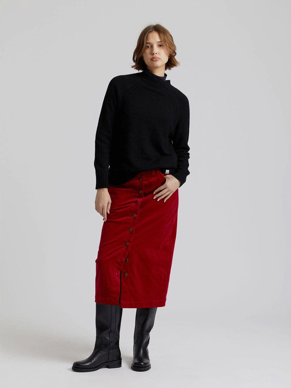 Weaved Eco Vegan Leather Skirt Beige, Luxury Womenswear