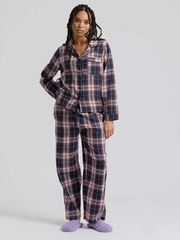 KOMODO Jim Jam Womens GOTS Organic Cotton Pyjama Set |  Dusty Purple SIZE 5 / UK 16 / EUR 44