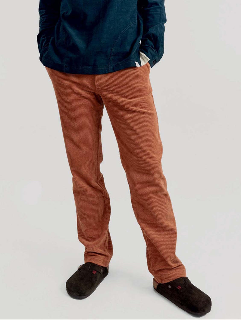 KOMODO Andro Organic Cotton Trousers | Terracotta Small