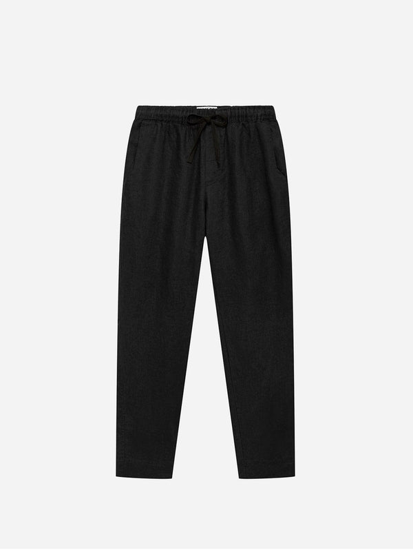 KOMODO AUGUST - Linen Trouser Black Small