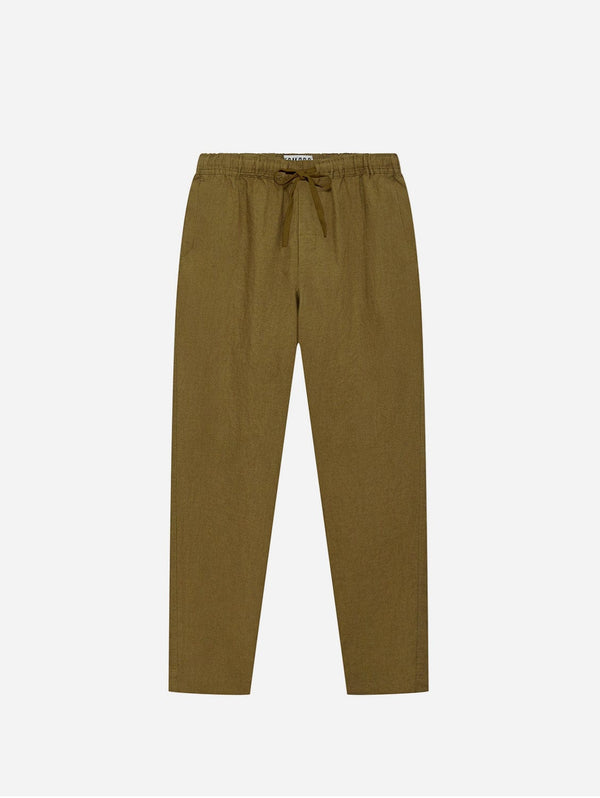KOMODO AUGUST - Linen Trouser Khaki Small