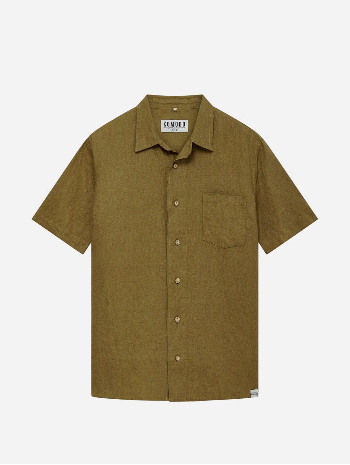 KOMODO DINGWALLS - Linen Shirt Khaki Small