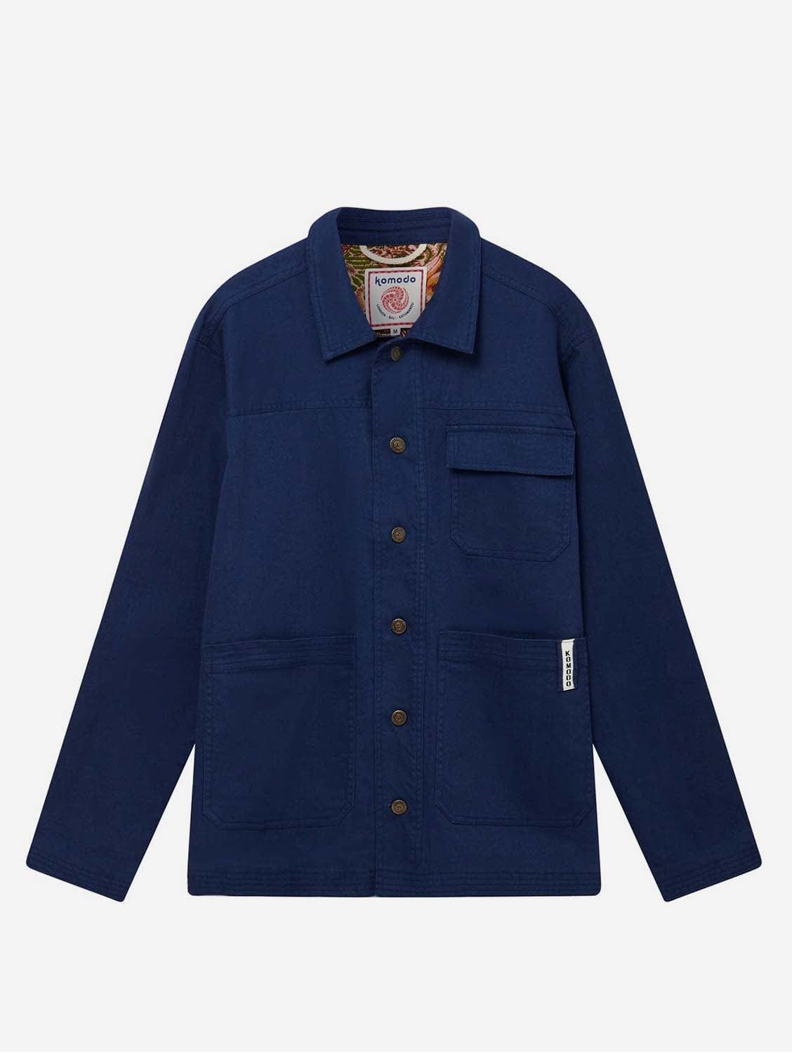 KOMODO LANDON - Organic Cotton Jacket Navy Small