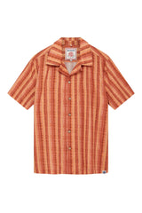 Immaculate Vegan - KOMODO SPINDRIFT - Organic Cotton Shirt Weave Stripe Peach