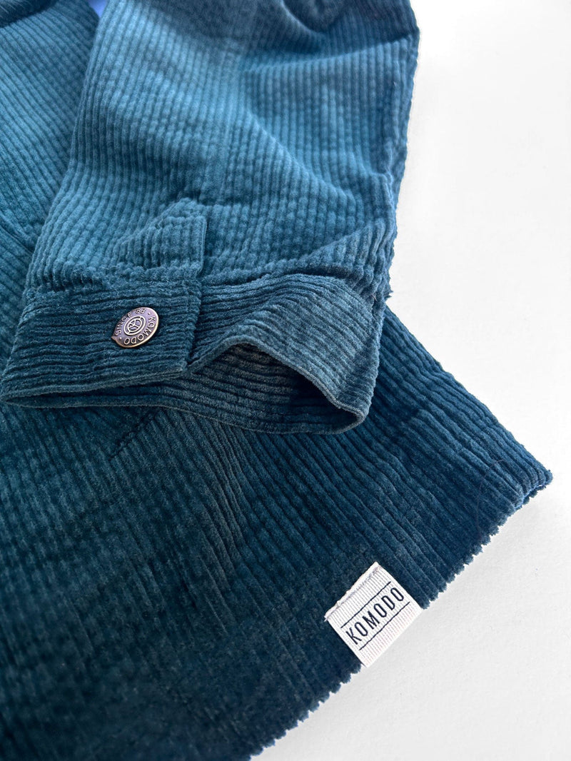 KOMODO STANLEY Organic Cotton Corduroy Jacket - Marine Green