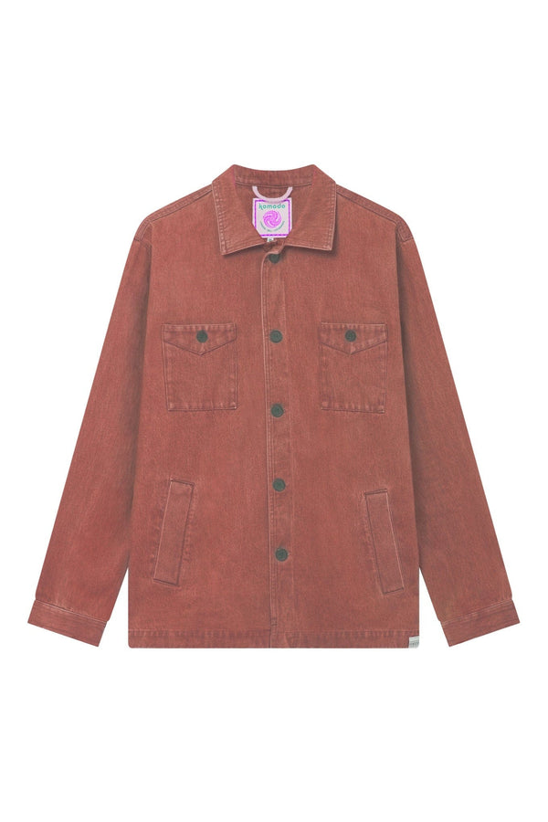 KOMODO STANLEY Overshirt - Red Wash