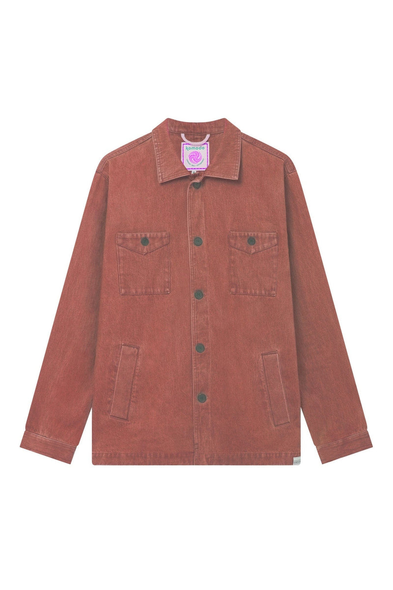 KOMODO STANLEY Overshirt - Red Wash