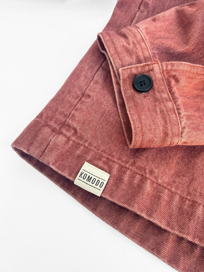 KOMODO STANLEY Overshirt - Red Wash