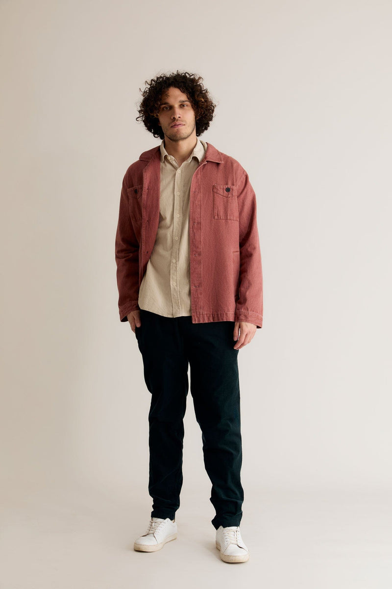 KOMODO STANLEY Overshirt - Red Wash