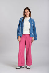 Immaculate Vegan - KOMODO TANCY pink cotton trousers