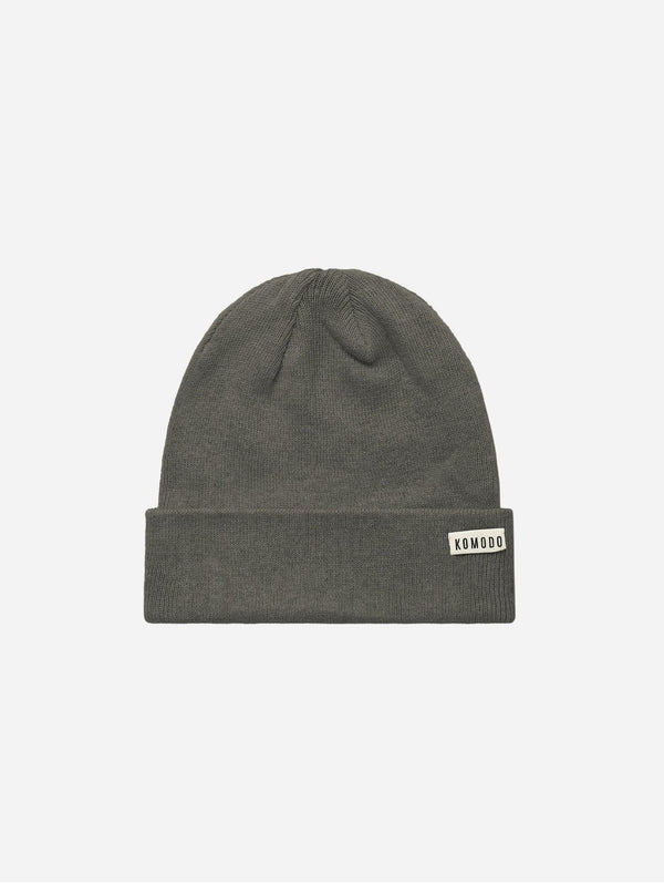 KOMODO Town Unisex Organic Cotton Beanie Hat | Grey