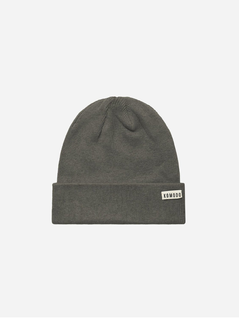 KOMODO Town Unisex Organic Cotton Beanie Hat | Grey