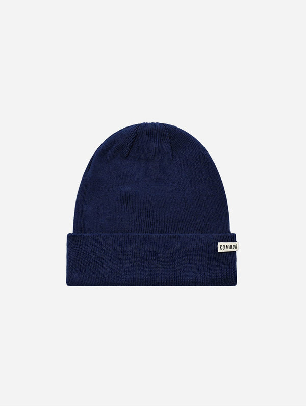 KOMODO Town Unisex Organic Cotton Beanie Hat | Navy