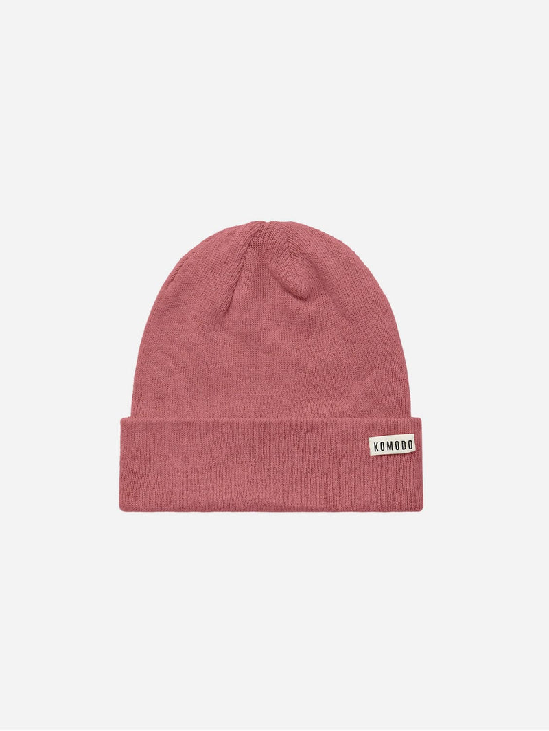 KOMODO Town Unisex Organic Cotton Beanie Hat | Pink