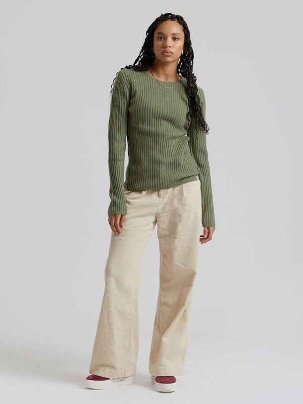 KOMODO Tiger Women's Organic Cotton Cord Trouser | Winter White UK16 / EU44 / US12