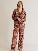 Immaculate Vegan - KOMODO Jim Jam Women's Organic Cotton Pyjama Set | Clay UK8 / EU36 / US4