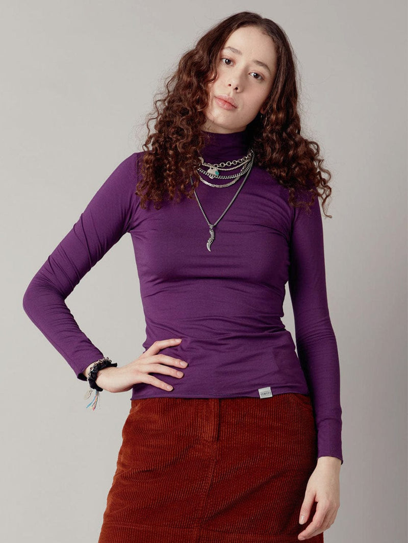 KOMODO Skinilla Modal Jersey Top | Purple UK8 / EU36 / US4