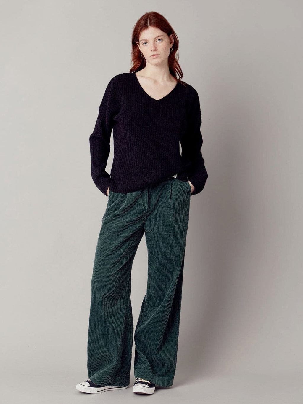 Tiger Women's Organic Cotton Cord Trouser | Soft Ivy – Immaculate Vegan