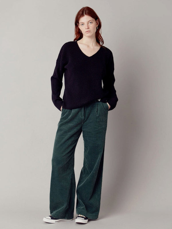 KOMODO Tiger Women's Organic Cotton Cord Trouser | Soft Ivy UK8 / EU36 / US4