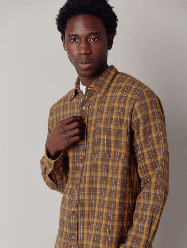 KOMODO Santi Men's Organic Cotton Flannel Shirt | Ivy X-Large