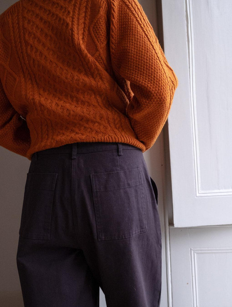 Margate Women's Relaxed Cotton Trousers | Dove Grey