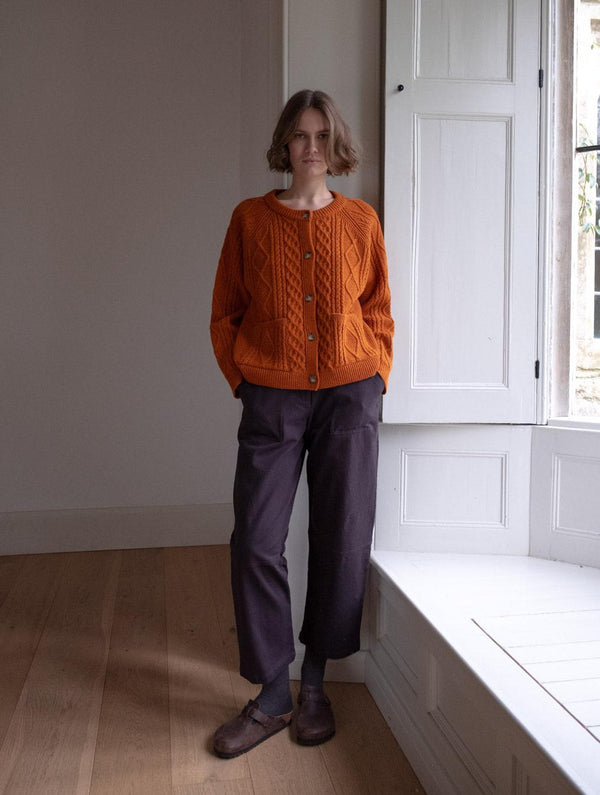 Margate Women's Relaxed Cotton Trousers | Dove Grey