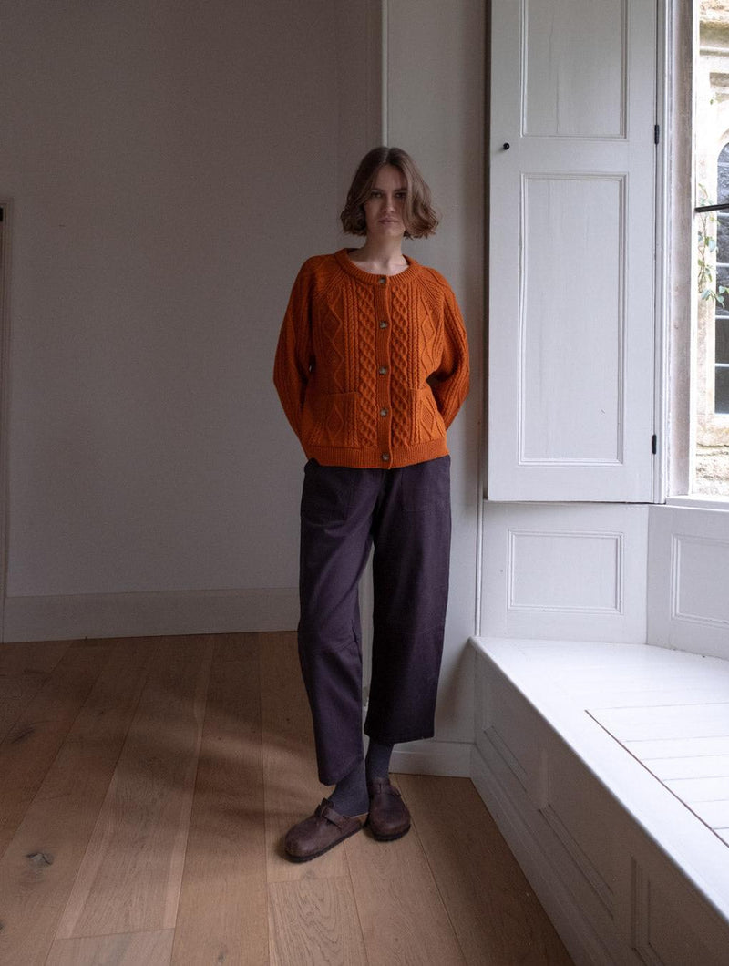 Margate Women's Relaxed Cotton Trousers | Dove Grey