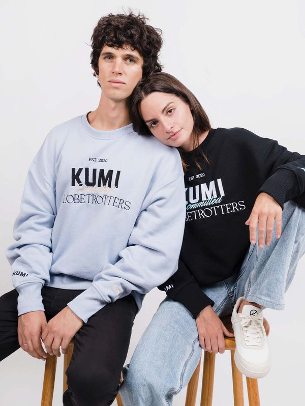 KUMI Sneakers Iconic KS Unisex Organic Cotton Sweatshirt | Multiple Colours Black / XS