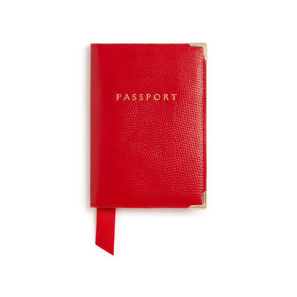 La Bante Nutcombe Red Passport Holder & bi-fold CC holder Gift Box