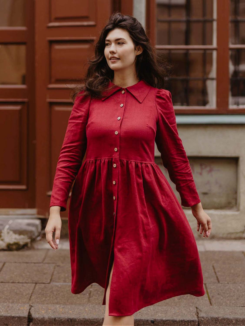Guze Mama Women's Linen Dress | Multiple Colours Immaculate Vegan Guze Mama Women's Linen Dress | Multiple Colours Immaculate Vegan