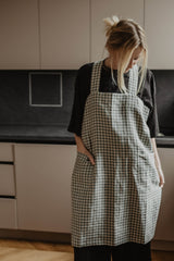 Immaculate Vegan - Laume Linen Dirvolira Linen Pinafore Apron | Multiple Colours