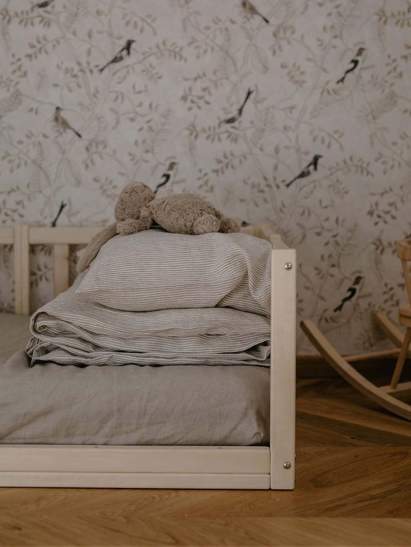 Laume Linen Linen Baby Cot Fitted Sheet | Multiple Colours