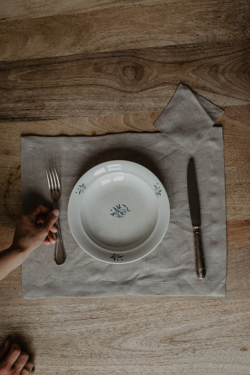 Laume Linen Linen Placemat Set | Multiple Colours