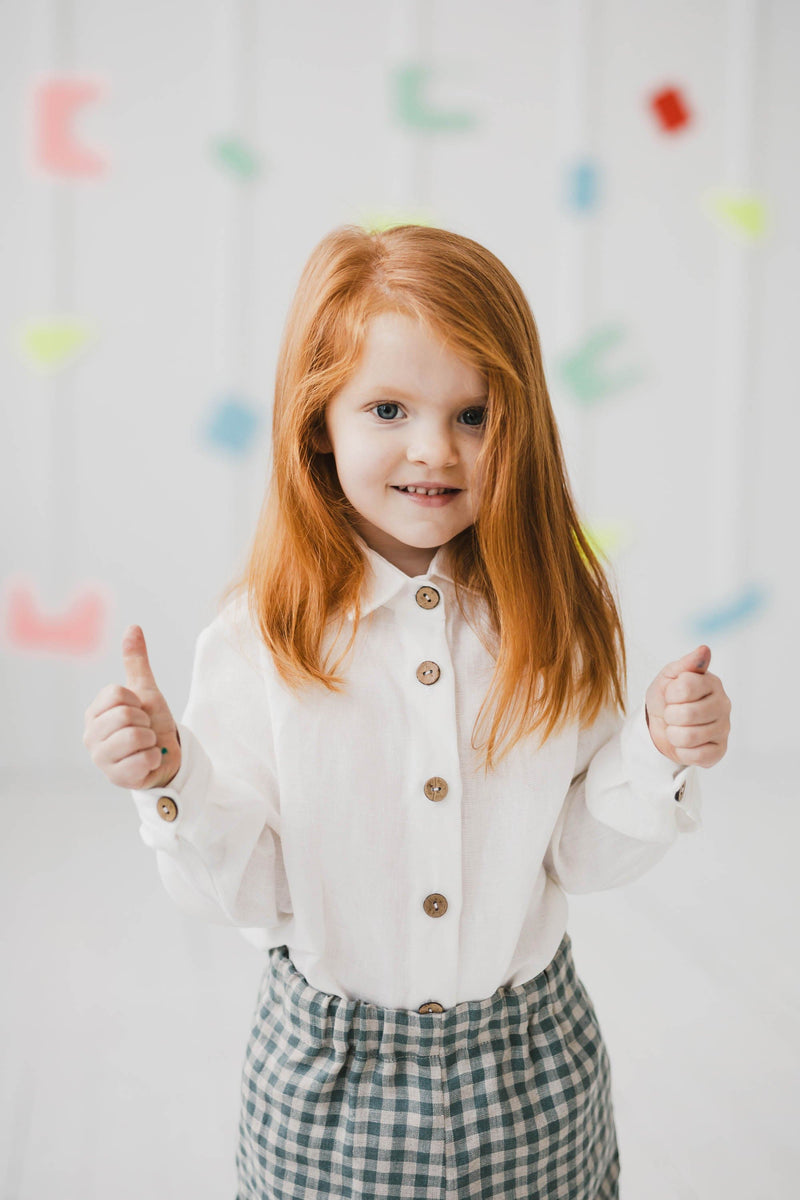 Laume Linen Menuo Kids Linen Shirt | Multiple Colours