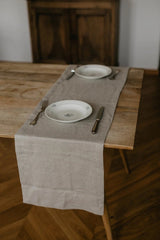 Immaculate Vegan - Laume Linen Natural Linen Table Runner | Multiple Colours