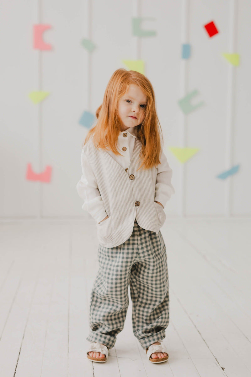 Laume Linen Vejopatis Kids Linen Trousers | Multiple Colours